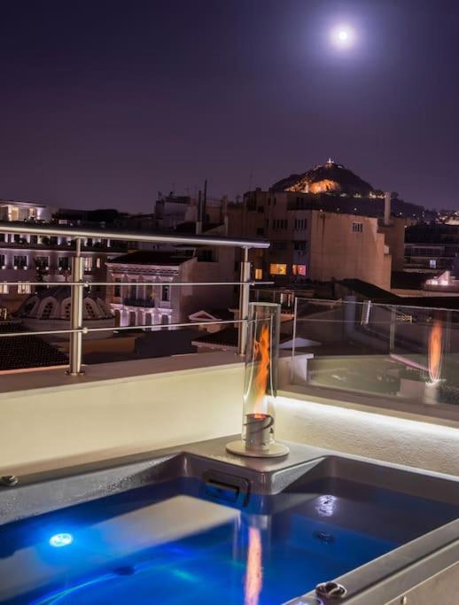 Heated Plunge Pool & Firepit Acropolis Penthouse Apartment Athens Luaran gambar