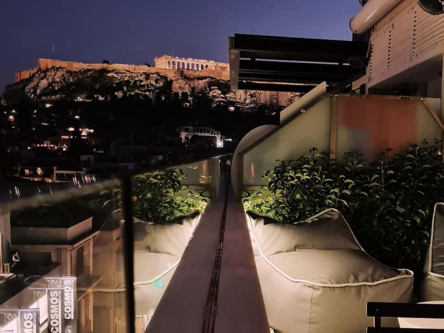 Heated Plunge Pool & Firepit Acropolis Penthouse Apartment Athens Luaran gambar