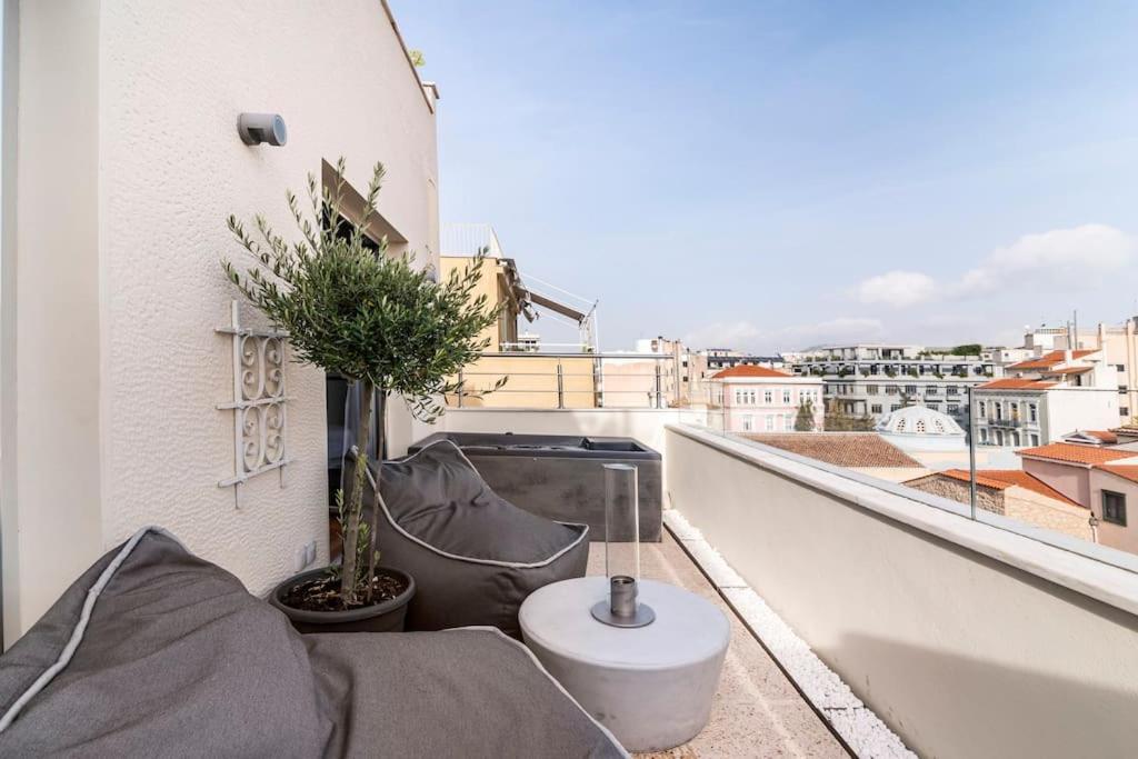 Heated Plunge Pool & Firepit Acropolis Penthouse Apartment Athens Luaran gambar