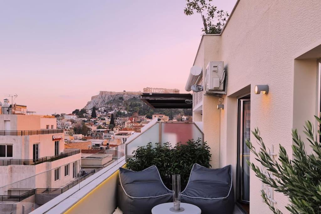 Heated Plunge Pool & Firepit Acropolis Penthouse Apartment Athens Luaran gambar