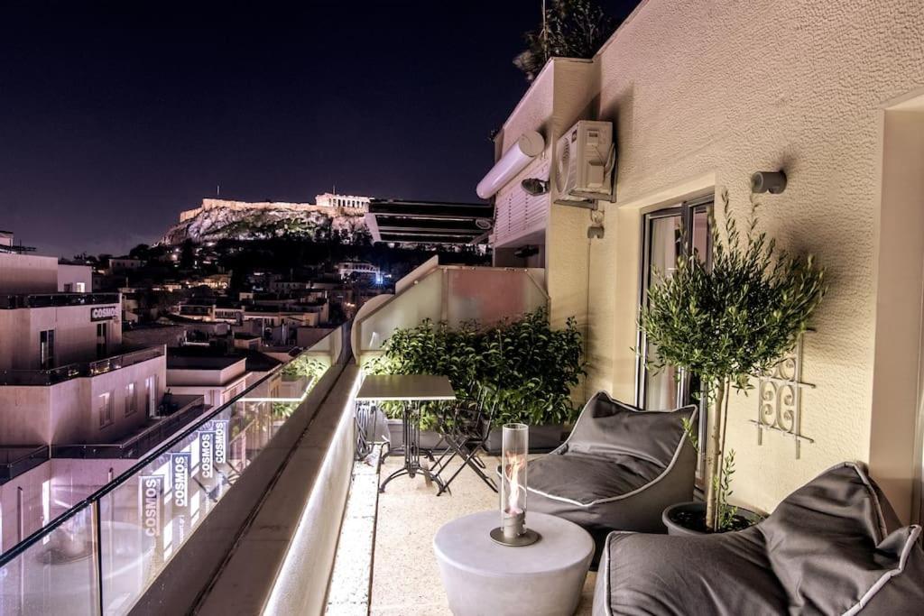 Heated Plunge Pool & Firepit Acropolis Penthouse Apartment Athens Luaran gambar